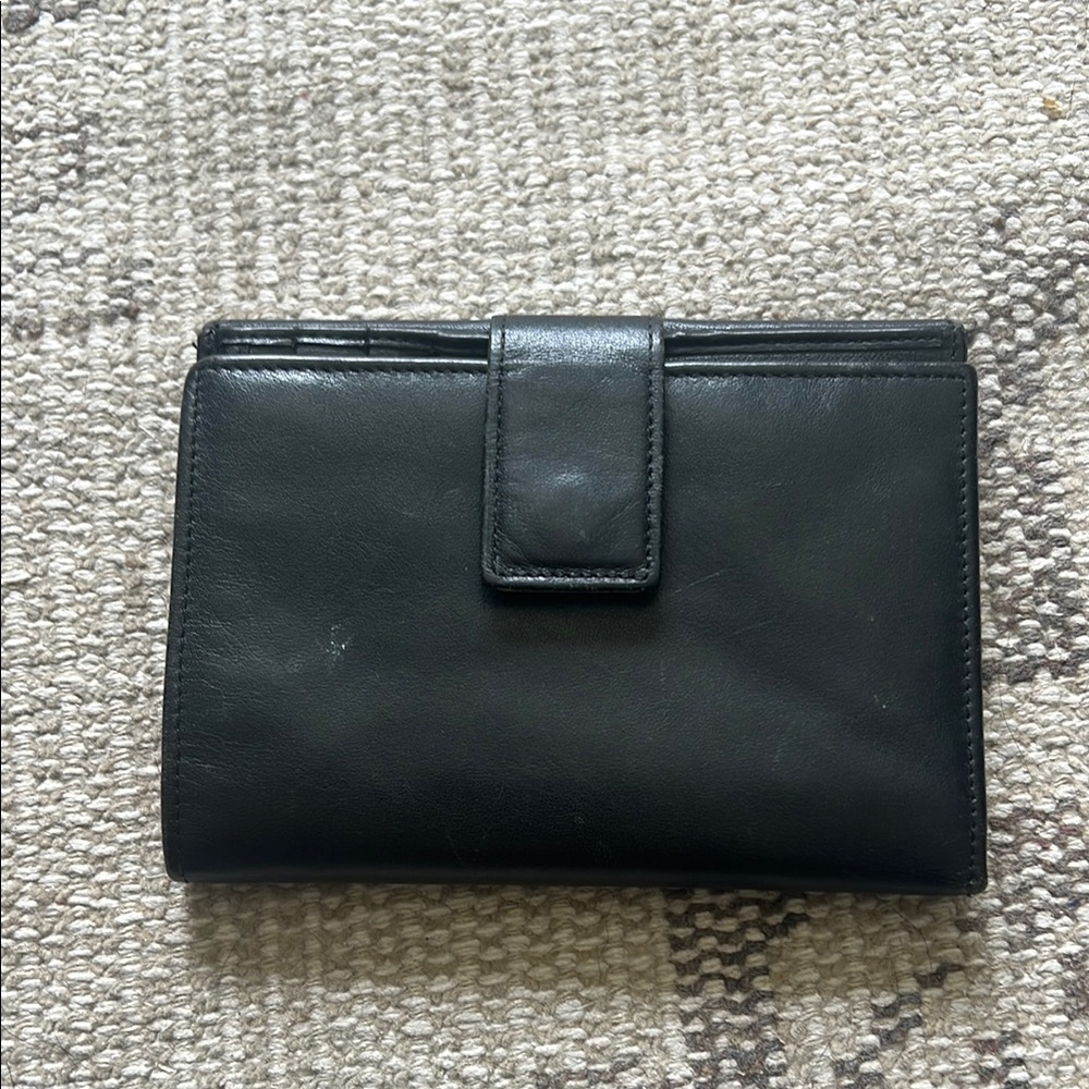 Vintage Paloma Picasso Black Leather Wallet - Picture 3 of 7